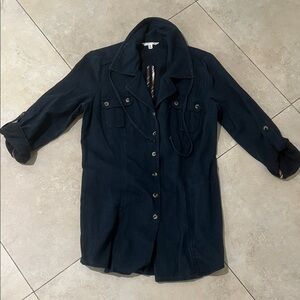 CABI Like New 100% Cotton Denim Style shacket, shirt-jacket, Tunic Size M